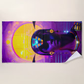 Serviette De Plage Pharaon Synthwave (Devant)