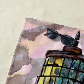 Serviette De Plage Phare au coucher du soleil (En situation)