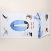 Serviette De Plage Phare de Cape May (Devant)