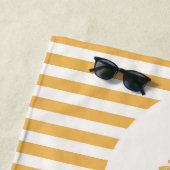 Serviette de plage Phare de Jupiter avec amour (En situation)