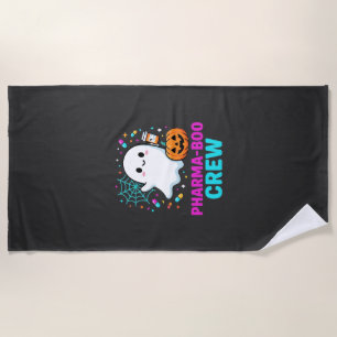 Serviette De Plage Pharmacien Halloween Pharma-Boo Crew Conception de