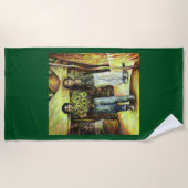 Serviette De Plage Phase de ChapeI Sixtine d'un ChaIIenge (Devant)