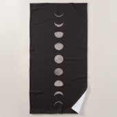 Serviette De Plage Phases de la lune (Devant)