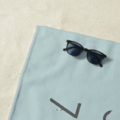 Serviette De Plage Philadelphie Longitude Latitude (En situation)