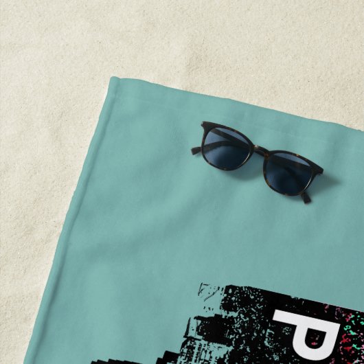 Serviette De Plage Philadelphie, Pennsylvanie couverte de graffitis (En situation)