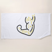 Serviette De Plage Philippiens 4:13 KJV Bible Verse (Devant)