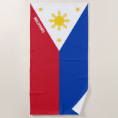 Serviette De Plage Philippines Drapeau magnifique patriotique (Devant)