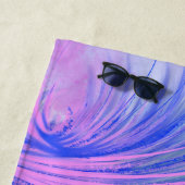Serviette De Plage Phoenix violet (En situation)