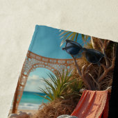 Serviette De Plage Photo collage plage vie coquillage (En situation)