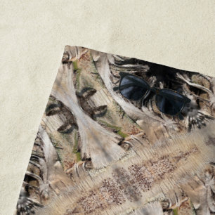 Serviette De Plage Photo d'image rapprochée de la texture du tronc de