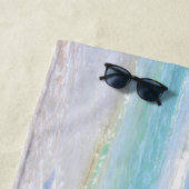 Serviette De Plage Photo et texte personnalisés - Votre propre design (En situation)