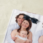 Serviette de plage photo personnalisée (En situation)