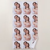 Serviette de plage photo personnalisée (Devant)