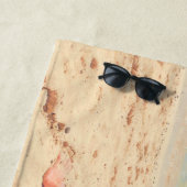 Serviette de plage photo personnalisée avec vos ph (En situation)