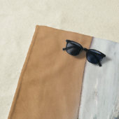 Serviette de plage photo personnalisée avec vos ph (En situation)