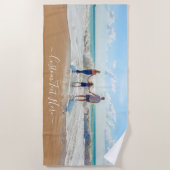 Serviette de plage photo personnalisée avec vos ph (Devant)