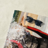 Serviette De Plage Photo personnalisée élégante (En situation)