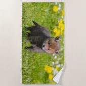 Serviette De Plage Photo sauvage d'animal de bébé de CUB de kit (Devant)