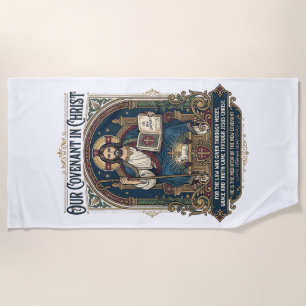 Serviette De Plage Photographe de mariage Jésus T-shirt chrétien