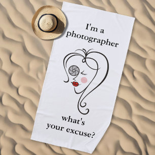 Serviette De Plage Photographe féminine