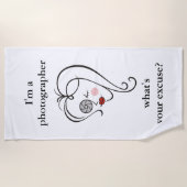 Serviette De Plage Photographe féminine (Devant)