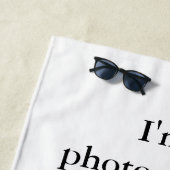 Serviette De Plage Photographe féminine (En situation)
