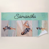 Serviette De Plage Photos personnalisées sur le thème Tropical (Devant)