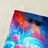 Serviette De Plage Piano Art (En situation)