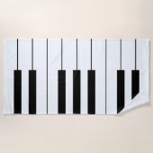 Serviette De Plage piano teclado (Devant)