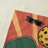 Serviette De Plage Pickleball Balls Of Fury Social Club (En situation)