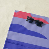 Serviette De Plage Pickleball Coastal Paddle Scène Avec Starfish (En situation)