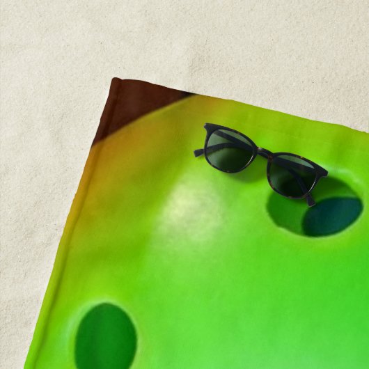 Serviette De Plage Pickleball coloré (En situation)