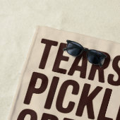 Serviette De Plage Pickleball Larmes Opposants Quotidiennement Brasé (En situation)