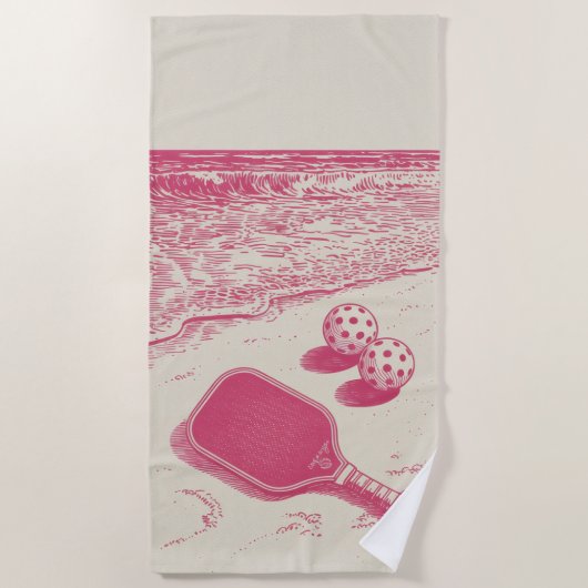 Serviette De Plage Pickleball ONIX Paddle Beach Towel Horizon View (Devant)
