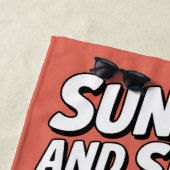 Serviette De Plage Pickleball Sun Fun Et Slices Drôle Vacances (En situation)