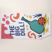 Serviette De Plage Pickleball The Big Dill ! Ventilateur (Devant)