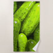 Serviette De Plage Pickles Love Green Pickles (Devant)