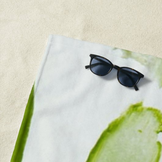 Serviette De Plage Picks Green (En situation)