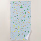 Serviette De Plage Pièces de Terrazzo (Devant)