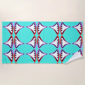 Serviette de plage pieds nus (Devant)