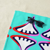 Serviette de plage pieds nus (En situation)