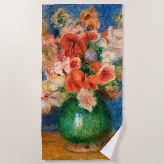 Serviette De Plage Pierre-Auguste Renoir - Bouquet (Devant)