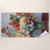 Serviette De Plage Pierre-Auguste Renoir - Fleurs dans un Vase (Devant)