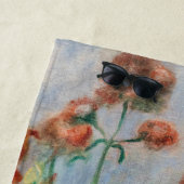 Serviette De Plage Pierre-Auguste Renoir - Fleurs dans un Vase (En situation)