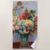 Serviette De Plage Pierre-Auguste Renoir - Fleurs dans un Vase (Devant)