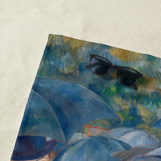 Serviette De Plage Pierre-Auguste Renoir - Les Parapluies (En situation)