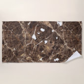 Serviette De Plage Pierre de marbre Brown nature (Devant)