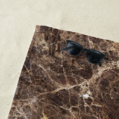 Serviette De Plage Pierre de marbre Brown nature (En situation)