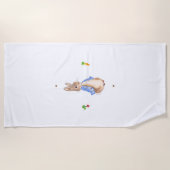 Serviette De Plage Pierre le lapin (Devant)