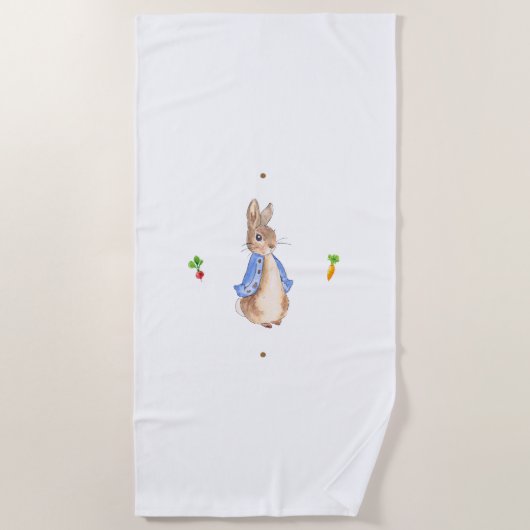 Serviette De Plage Pierre le lapin (Devant)